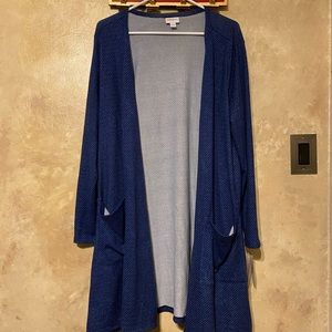 XL NWT Navy and white stripe LuLaRoe Caroline